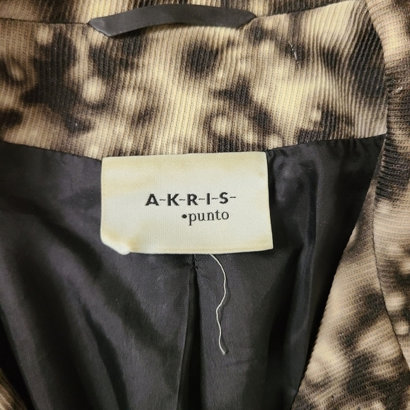 Akris Punto Size 8 Bokeh Print Wool Snap Button Jacket - Picture 4 of 7